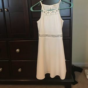 NWOT girls size 12 white dress